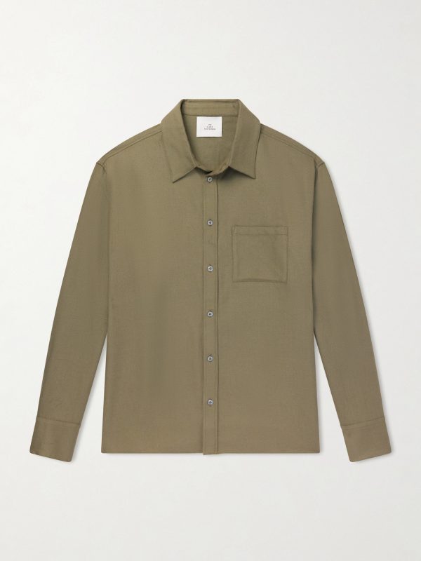 Cashmina Wool and Cashmere-Blend Shirt