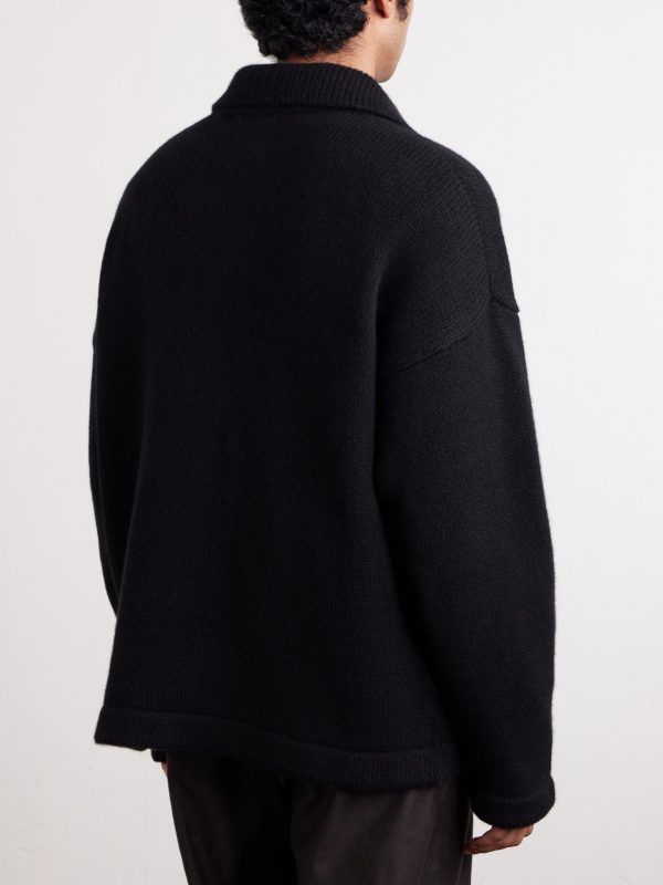 Hunter Cashmere Zip-Up Sweater - BK