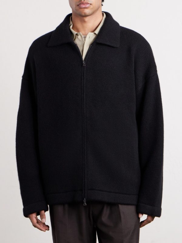 Hunter Cashmere Zip-Up Sweater - FR