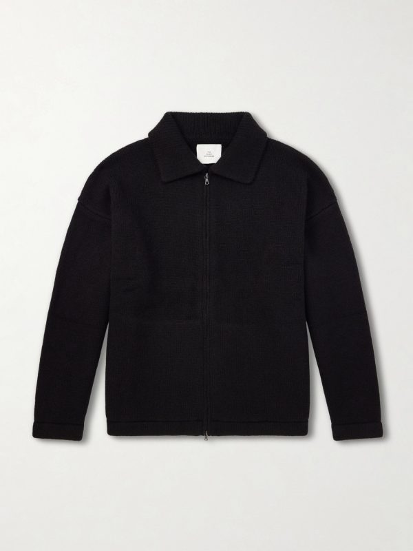 Hunter Cashmere Zip-Up Sweater