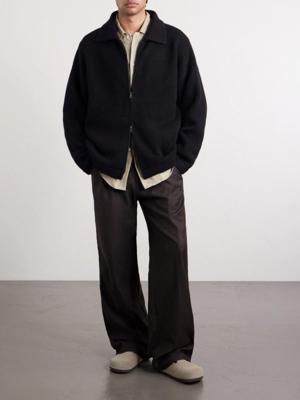 Hunter Cashmere Zip-Up Sweater - OU