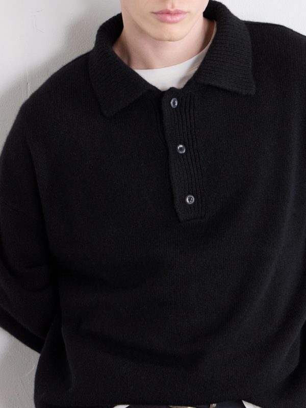 Dume Rugby Cashmere Polo Sweater - CU