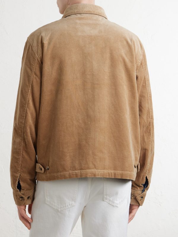 Cotton-Corduroy Bomber Jacket - BK Cotton-Corduroy Bomber Jacket - BK