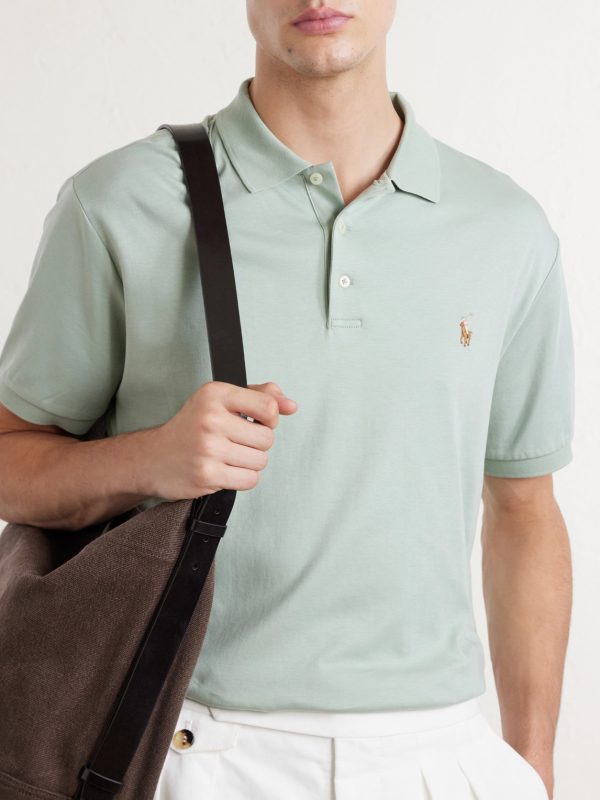 Logo-Embroidered Cotton-Jersey Polo Shirt - CU Logo-Embroidered Cotton-Jersey Polo Shirt - CU