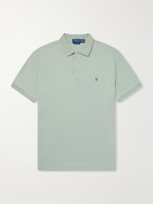 Logo-Embroidered Cotton-Jersey Polo Shirt Logo-Embroidered Cotton-Jersey Polo Shirt