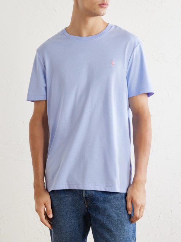 Logo-Embroidered Cotton-Jersey T-Shirt - FR Logo-Embroidered Cotton-Jersey T-Shirt - FR