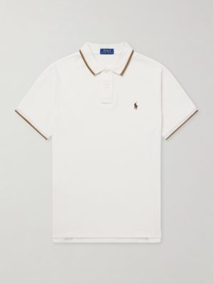 Logo-Embroidered Cotton-Piqué Polo Shirt Logo-Embroidered Cotton-Piqué Polo Shirt