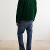 Leather-Trimmed Cotton-Corduroy Jacket - BK Leather-Trimmed Cotton-Corduroy Jacket - BK