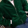 Leather-Trimmed Cotton-Corduroy Jacket - CU Leather-Trimmed Cotton-Corduroy Jacket - CU
