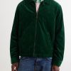 Leather-Trimmed Cotton-Corduroy Jacket - FR Leather-Trimmed Cotton-Corduroy Jacket - FR