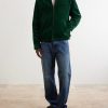 Leather-Trimmed Cotton-Corduroy Jacket - OU Leather-Trimmed Cotton-Corduroy Jacket - OU