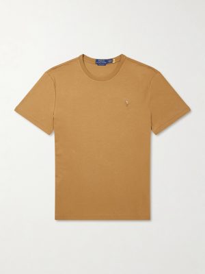 Logo-Embroidered Cotton-Jersey T-Shirt Logo-Embroidered Cotton-Jersey T-Shirt
