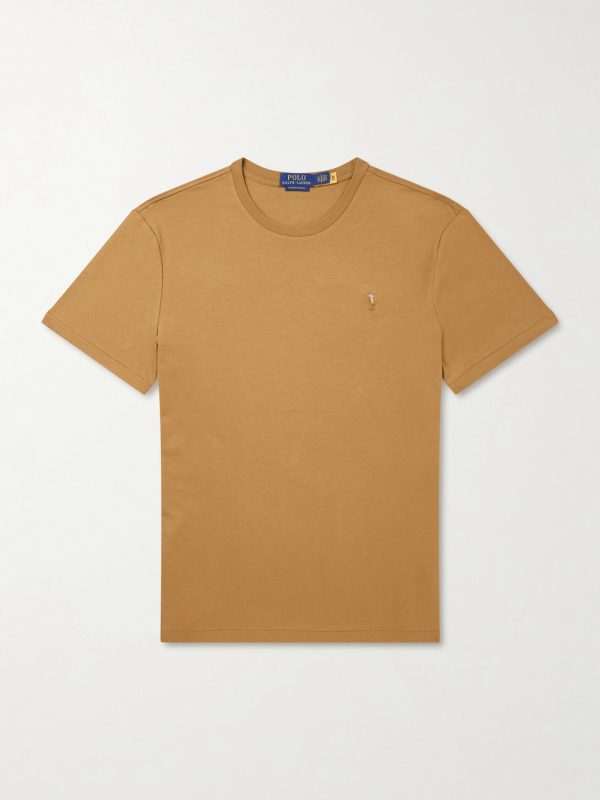 Logo-Embroidered Cotton-Jersey T-Shirt Logo-Embroidered Cotton-Jersey T-Shirt