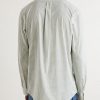 Striped Logo-Embroidered Cotton and Linen-Blend Seersucker Shirt - BK Striped Logo-Embroidered Cotton and Linen-Blend Seersucker Shirt - BK
