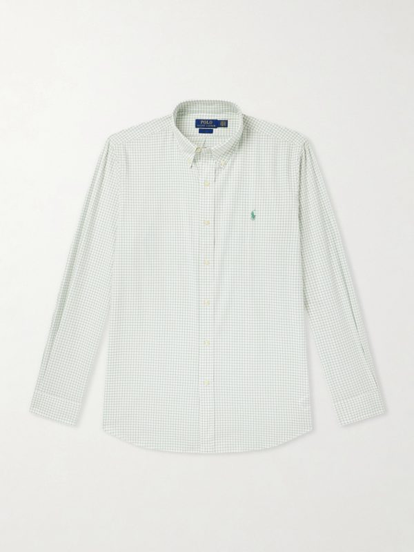 Striped Logo-Embroidered Cotton and Linen-Blend Seersucker Shirt Striped Logo-Embroidered Cotton and Linen-Blend Seersucker Shirt