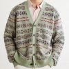 Striped Linen and Cotton-Blend Cardigan - FR Striped Linen and Cotton-Blend Cardigan - FR