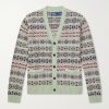 Striped Linen and Cotton-Blend Cardigan Striped Linen and Cotton-Blend Cardigan