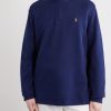 Logo-Embroidered Cotton-Jersey Half-Zip Sweater - FR Logo-Embroidered Cotton-Jersey Half-Zip Sweater - FR