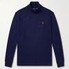 Logo-Embroidered Cotton-Jersey Half-Zip Sweater Logo-Embroidered Cotton-Jersey Half-Zip Sweater