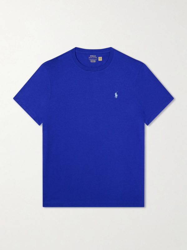Logo-Embroidered Cotton-Jersey T-Shirt Logo-Embroidered Cotton-Jersey T-Shirt