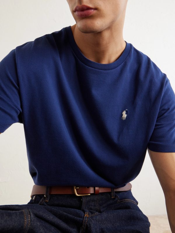 Logo-Embroidered Cotton-Jersey T-Shirt - CU Logo-Embroidered Cotton-Jersey T-Shirt - CU