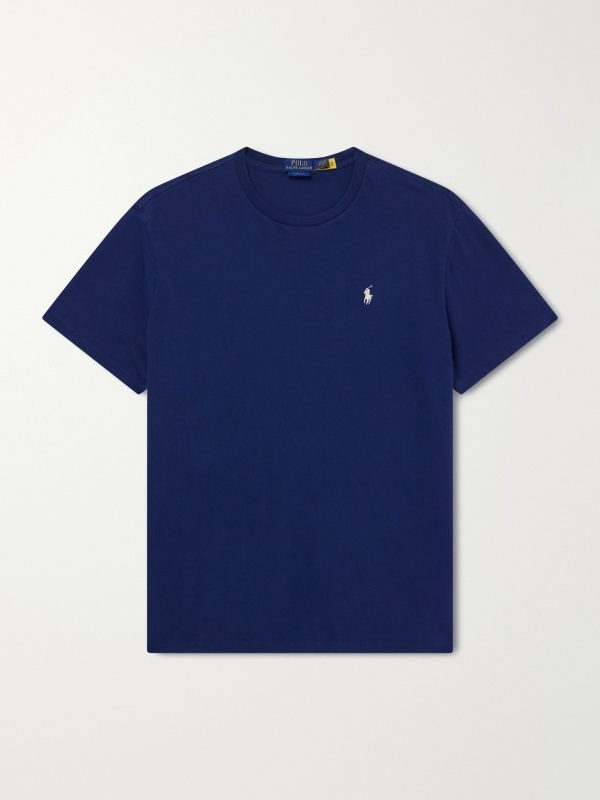 Logo-Embroidered Cotton-Jersey T-Shirt Logo-Embroidered Cotton-Jersey T-Shirt