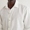 Logo-Embroidered Linen Woven Shirt - CU Logo-Embroidered Linen Woven Shirt - CU