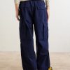 Wide-Leg Cotton-Canvas Cargo Trousers - BK