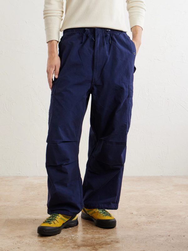 Wide-Leg Cotton-Canvas Cargo Trousers - FR
