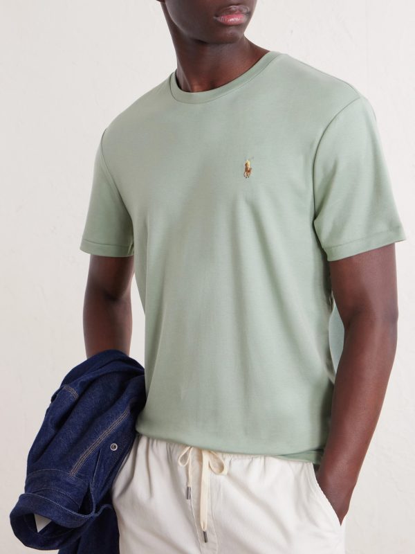 Logo-Embroidered Cotton-Jersey T-Shirt - CU Logo-Embroidered Cotton-Jersey T-Shirt - CU