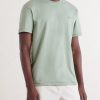 Logo-Embroidered Cotton-Jersey T-Shirt - FR Logo-Embroidered Cotton-Jersey T-Shirt - FR