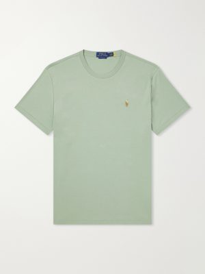 Logo-Embroidered Cotton-Jersey T-Shirt Logo-Embroidered Cotton-Jersey T-Shirt