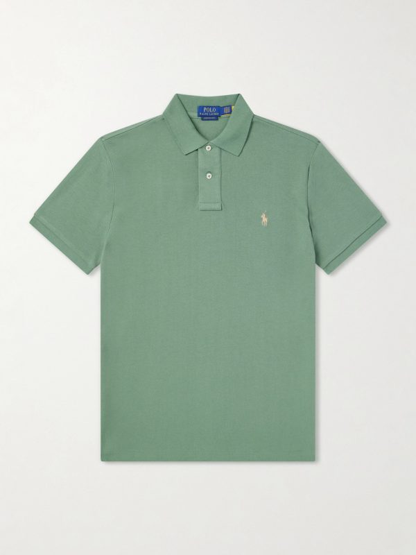 Logo-Embroidered Cotton-Piqué Polo Shirt