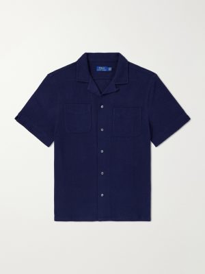 Pointelle Cotton-Knitted Polo Shirt Pointelle Cotton-Knitted Polo Shirt