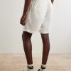 Straight-Leg Linen Shorts - BK Straight-Leg Linen Shorts - BK