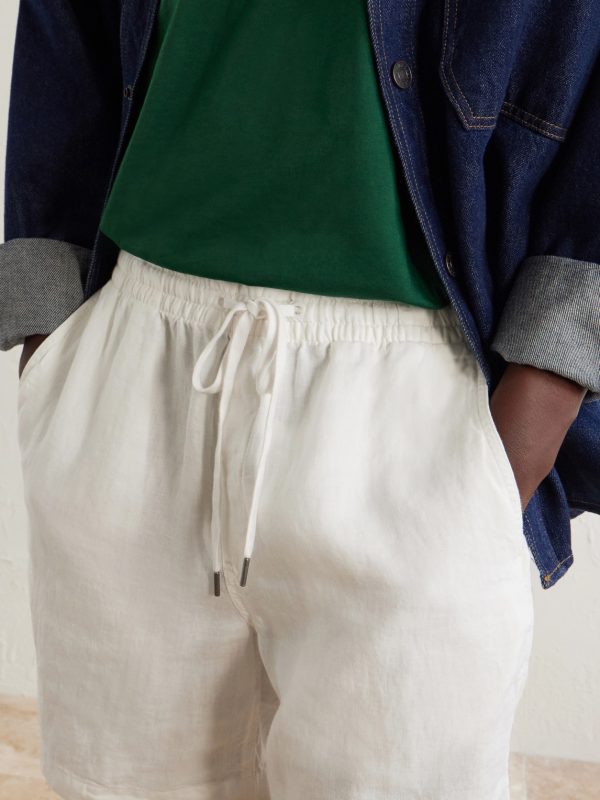 Straight-Leg Linen Shorts - CU Straight-Leg Linen Shorts - CU