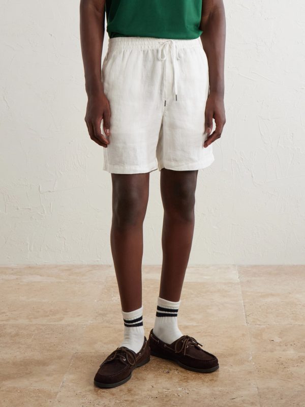 Straight-Leg Linen Shorts - FR Straight-Leg Linen Shorts - FR