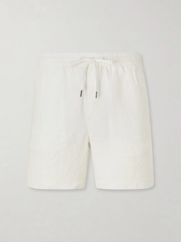 Straight-Leg Linen Shorts Straight-Leg Linen Shorts