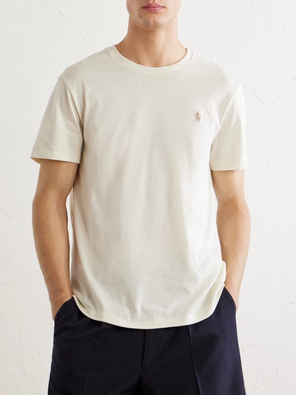 Logo-Embroidered Cotton-Jersey T-Shirt - FR