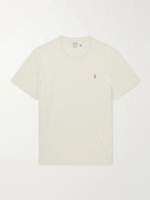 Logo-Embroidered Cotton-Jersey T-Shirt Logo-Embroidered Cotton-Jersey T-Shirt