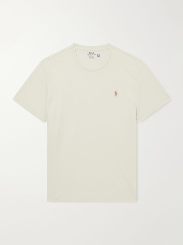 Logo-Embroidered Cotton-Jersey T-Shirt