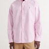 Logo-Embroidered Cotton Oxford Shirt - FR Logo-Embroidered Cotton Oxford Shirt - FR