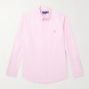 Logo-Embroidered Cotton Oxford Shirt Logo-Embroidered Cotton Oxford Shirt
