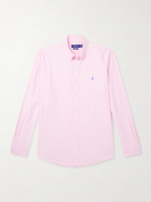 Logo-Embroidered Cotton Oxford Shirt Logo-Embroidered Cotton Oxford Shirt