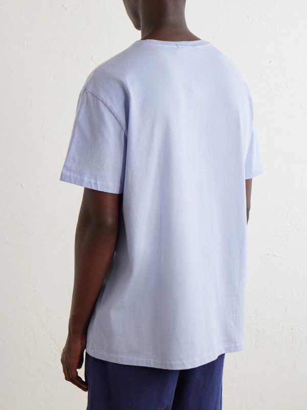 Logo-Embroidered Cotton-Jersey T-Shirt - BK