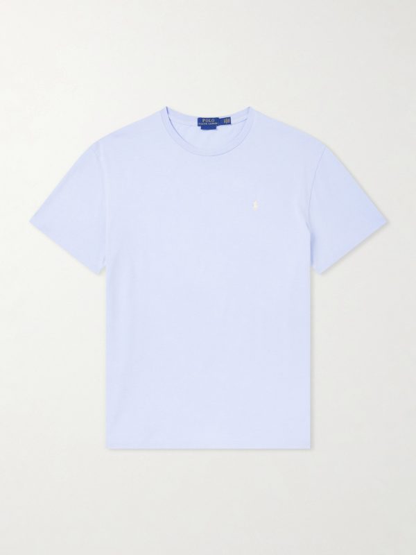 Logo-Embroidered Cotton-Jersey T-Shirt