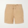 Straight-Leg Logo-Embroidered Cotton-Corduroy Drawstring Shorts Straight-Leg Logo-Embroidered Cotton-Corduroy Drawstring Shorts