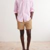 Straight-Leg Logo-Embroidered Cotton-Corduroy Drawstring Shorts - OU Straight-Leg Logo-Embroidered Cotton-Corduroy Drawstring Shorts - OU