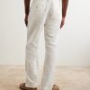 Straight-Leg Cotton and Linen Blend Woven Trousers - BK