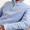 Logo-Embroidered Cotton Half-Zip Sweater - CU